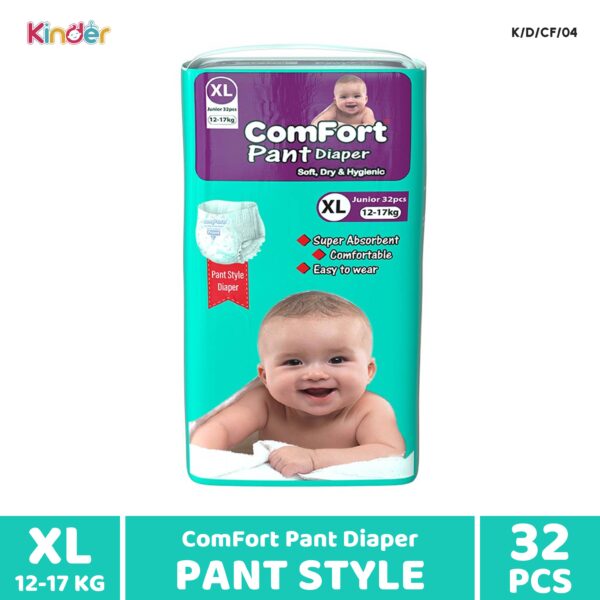 Comfort Baby Diaper XL Pant 32 PCS (12-17 kg)