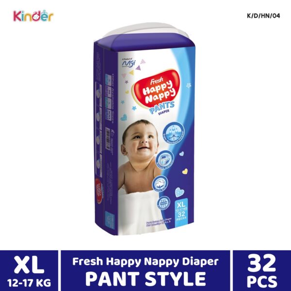 Fresh Happy Nappy Baby Diaper XXL Pant 24 PCS (12-25 kg)