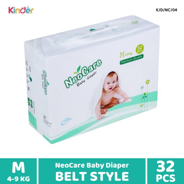 Neocare Baby Diaper M Belt 32 PCS (4-9 kg)