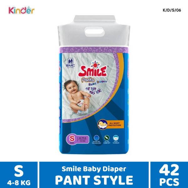 Smile Baby Diaper S Pant 42 PCS (4-8 Kg)