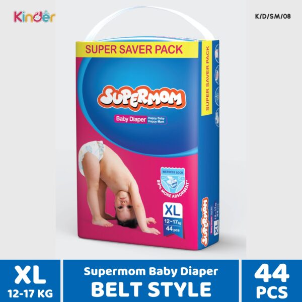 Supermom Baby Diaper XL Belt 44 PCS (12-17 Kg)