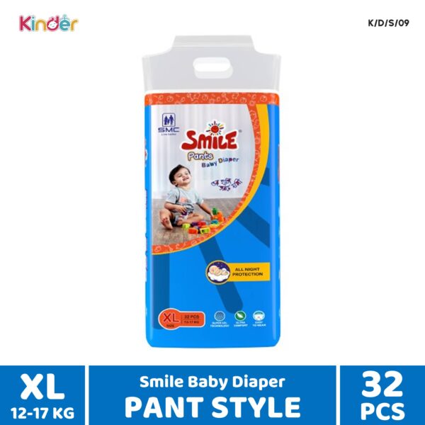 Smile Baby Diaper XL Pant 32 PCS (12-17 Kg)