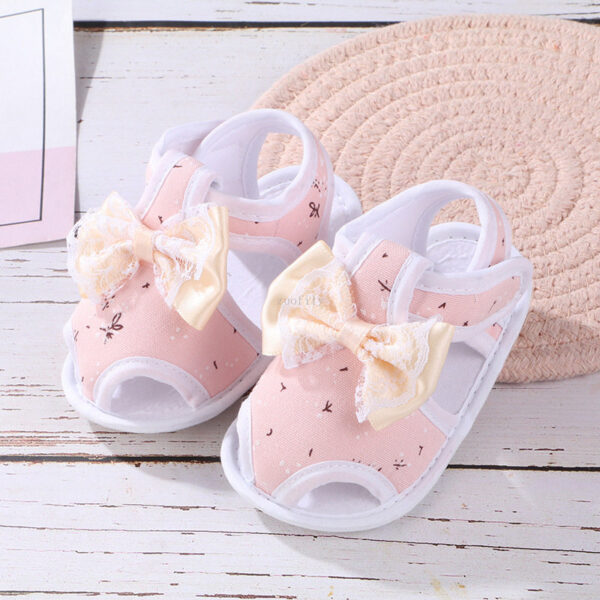 Baby Bowknot Sandal Pastel Pink Color