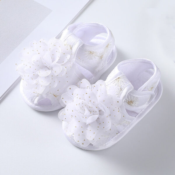 Baby Bowknot Sandal White Color