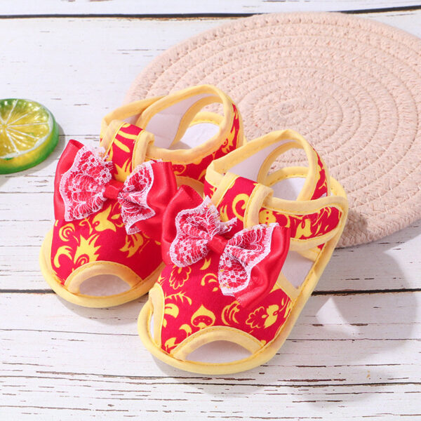 Baby Bowknot Sandal Red Color